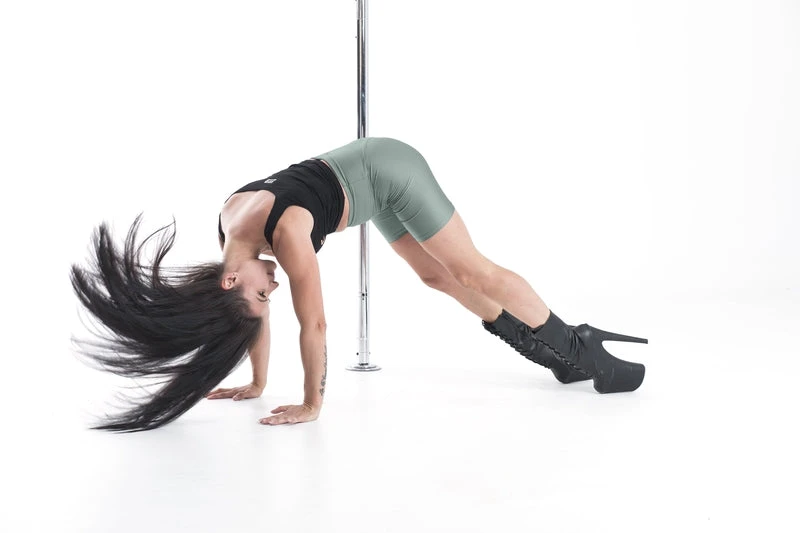 Paradise Chick Biker Shorts - Army Green 6 Paradise Chick Biker Shorts - Army Green - Image 6