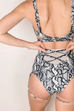 Chantay Polewear Baby Valentine Top - Snake -Pole Dance Clothing Shop BabyValentineTopSnakeBack