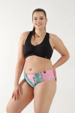 Pole Addict Back To Basics Top - Black -Pole Dance Clothing Shop BacktoBasicTop annHotpants3