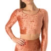 Dragonfly Pavi Crop Top - Velvet Bronze