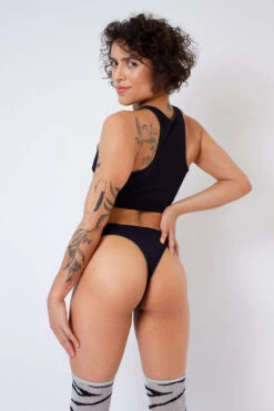 Rolling Hunter Reversible Cheeky Shorts - Dark Green/Black -Pole Dance Clothing Shop Copiade MG 6724