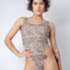 Rolling Juma Bodysuit - Beige Leopard