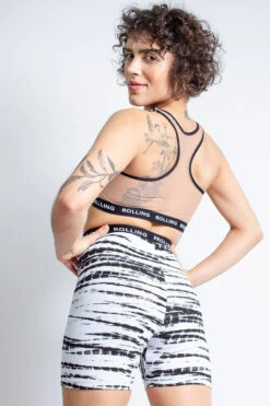 Rolling Alpha Biker Shorts - Zebra