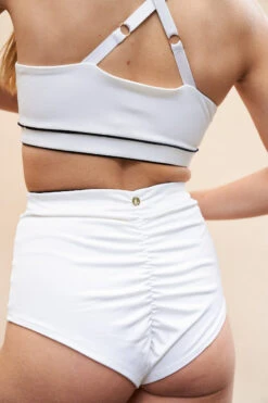 Lunalae Missy High Waist Bottoms - Recycled White -Pole Dance Clothing Shop Copyof220701 LunaLae 16 0706 baeb8188 3f26 4122 827c 28777f15b895