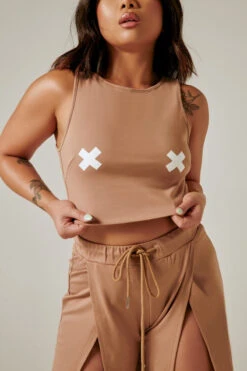 CXIX XX Tee 2.0 - Sand 11 CXIX XX Tee 2.0 - Sand -Pole Dance Clothing Shop CreaturesofXIXXXTee2.0 Sand21 05 24CreaturesofXIX11539 edit