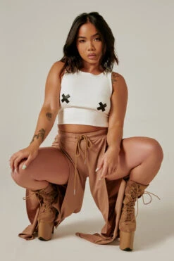 CXIX Make Moves Pants - Sand -Pole Dance Clothing Shop CreaturesofXIXXXTee2.0 White21 05 24CreaturesofXIX11651 edit 638ddfba eeab 4555 9d65 814d649524dd