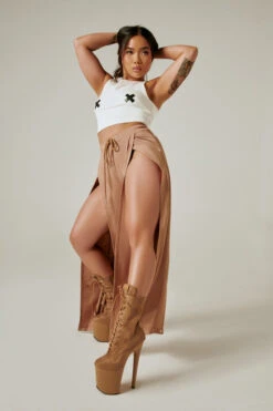 CXIX Make Moves Pants - Sand -Pole Dance Clothing Shop CreaturesofXIXXXTee2.0 White21 05 24CreaturesofXIX11659 edit 1