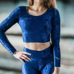Dragonfly Pavi Crop Top - Velvet Blue 9 Dragonfly Pavi Crop Top - Velvet Blue -Pole Dance Clothing Shop DF Pavi Velvet blue 0321 540x a1c41b65 0857 42a8 9671 ff88cb945848