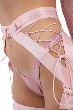Naughty Thoughts XXX Rated Suspender - Pink 11 Naughty Thoughts XXX Rated Suspender - Pink -Pole Dance Clothing Shop DL 09048copy