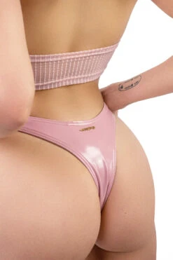 Naughty Thoughts Sinner Vinyl Thong Bottoms - Pink 11 Naughty Thoughts Sinner Vinyl Thong Bottoms - Pink -Pole Dance Clothing Shop DL 09199