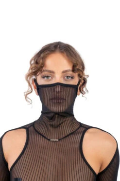 Naughty Thoughts XXX Rated See Through Bodysuit - Black -Pole Dance Clothing Shop DL 09714copy