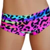 Cleo The Hurricane Hot Pants - Neon Leopard