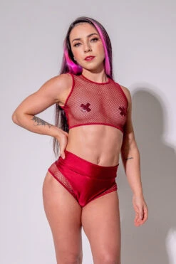 Sorte Feeling Myself Bottoms - Red 7 Sorte Feeling Myself Bottoms - Red -Pole Dance Clothing Shop DSC05160