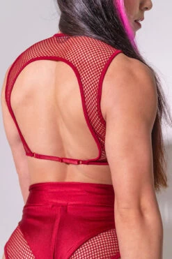 Sorte Feeling Myself Top - Red -Pole Dance Clothing Shop DSC05171