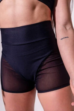 Sorte Mirage Bottoms - Black -Pole Dance Clothing Shop DSC05249
