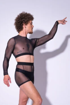 Sorte Twilight Bottoms - Black -Pole Dance Clothing Shop DSC1728