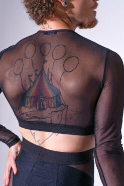 Sorte Twilight Top - Black -Pole Dance Clothing Shop DSC1750