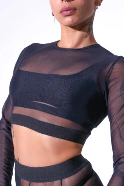 Sorte Twilight Top - Black -Pole Dance Clothing Shop DSC1806 Edit