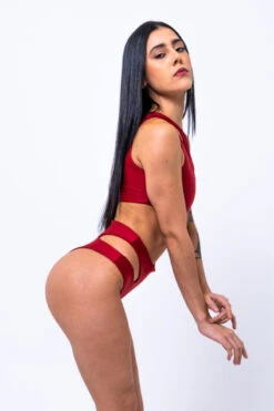 Sorte Under My Spell Bodysuit - Red 14 Sorte Under My Spell Bodysuit - Red -Pole Dance Clothing Shop DSC4430