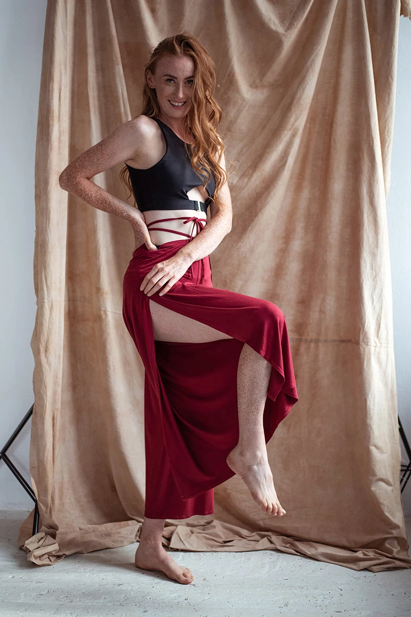 Sway Namasway Pants - Burgundy 1 Sway Namasway Pants - Burgundy