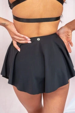 Lunalae Free Flow High Waist Shorts - Black -Pole Dance Clothing Shop FreeFlowShorts2