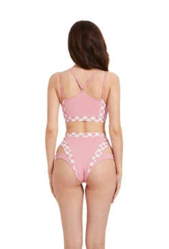 Hamade Activewear High Waisted Bottoms - Checkered Light Pink -Pole Dance Clothing Shop HM 19 7f1ad4c7 7a6e 48c8 9c71 7008feac10e6