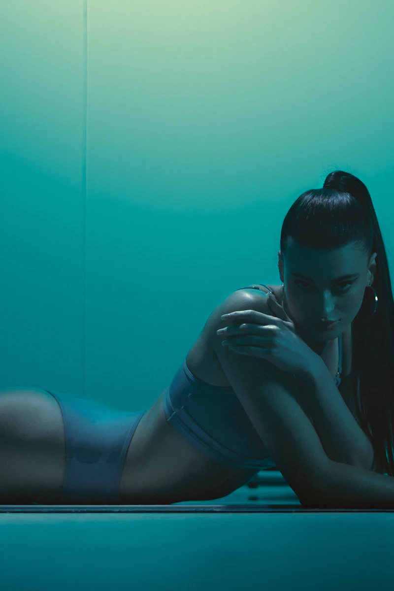 Hamade Activewear Strappy Top - Light Blue 3 Hamade Activewear Strappy Top - Light Blue - Image 3