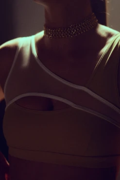 Hamade Activewear Asymmetric Top - Beige 11 Hamade Activewear Asymmetric Top - Beige -Pole Dance Clothing Shop HM 62