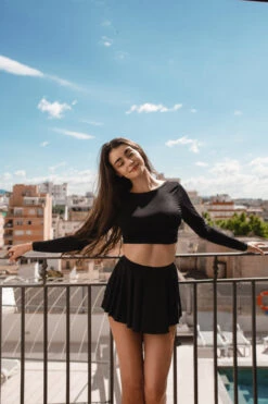 REV ACTIV Twist Top - Black -Pole Dance Clothing Shop IMG 0057 2 1