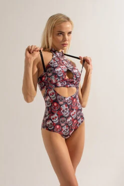 Shark Polewear Sling Shorts - Sugar Skulls 11 Shark Polewear Sling Shorts - Sugar Skulls -Pole Dance Clothing Shop IMG 0144