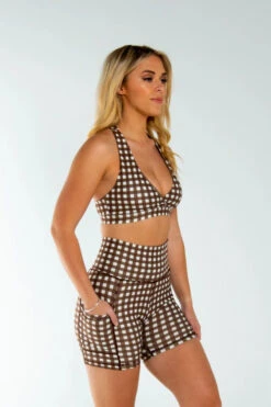 AMBR Designs Eco Biker Shorts - Gingham -Pole Dance Clothing Shop IMG 0171 2 1500x 6ba99cb6 69eb 477d 8528 7ddf81e3f7c6