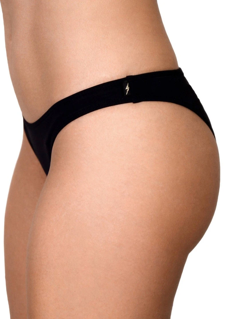 Cleo The Hurricane Essential Scanty Pants - Black 2 Cleo The Hurricane Essential Scanty Pants - Black - Image 2