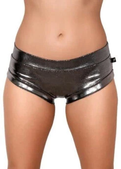 Cleo The Hurricane Hot Pants - Metallic Chrome