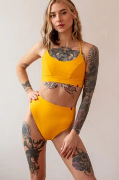 Pole Addict Bliss Shorts - Mango -Pole Dance Clothing Shop IMG 7721