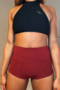 The Enviro Co. Smoove Shorts - Wine -Pole Dance Clothing Shop IMG 8086 1