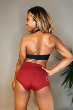 The Enviro Co. Smoove Shorts - Wine -Pole Dance Clothing Shop IMG 8091