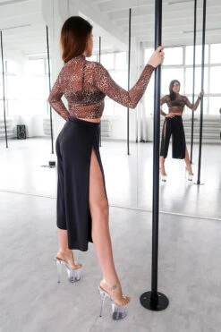 REV ACTIV Sensual Flow Pants (with Leg Slit) - Black -Pole Dance Clothing Shop IMG 8207 1 2ae40cf4 0e37 49aa ad6f 5d2d3ca55a4f