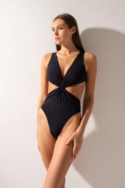 Shark Polewear Twist Bodysuit - Black -Pole Dance Clothing Shop IMG 8972