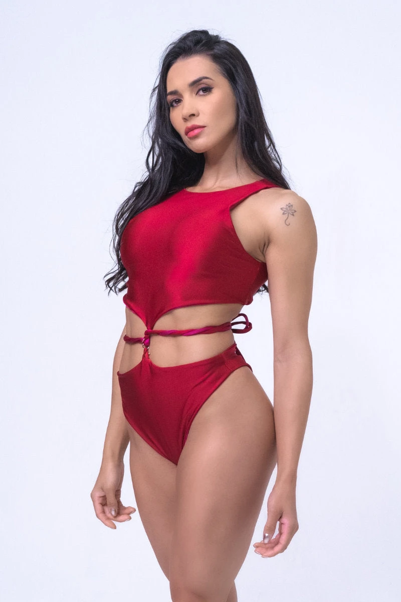 Sorte Infinity Bodysuit - Reversible Poppy Red 1 Sorte Infinity Bodysuit - Reversible Poppy Red