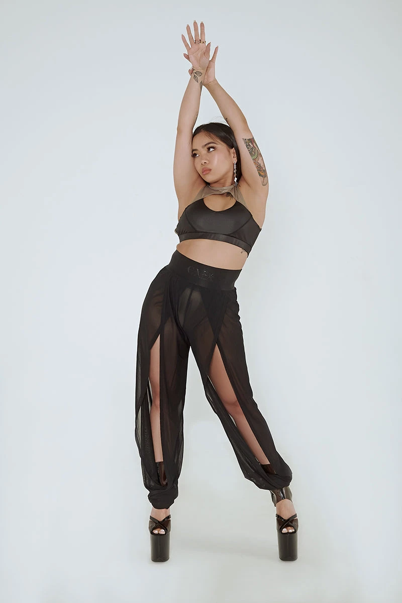 CXIX Snatched Mesh Make Moves Pants - Black - Image 20