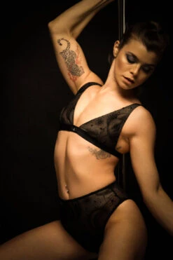 RAD Constellations Hydra Top - Black -Pole Dance Clothing Shop KXH25974 1