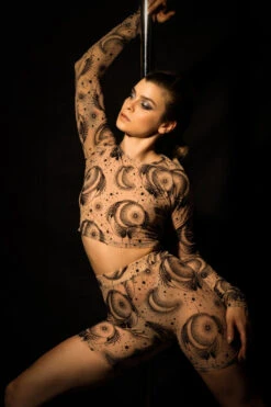 RAD Constellations Phoenix Top - Sand -Pole Dance Clothing Shop KXH26223