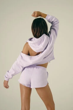 CXIX Droptop Zip Hoodie - Lilac -Pole Dance Clothing Shop Lilac Zip Jumper Baddies Loungewear Creatures of XIX 9