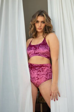Lunalae Delphine Top - Rose Velvet