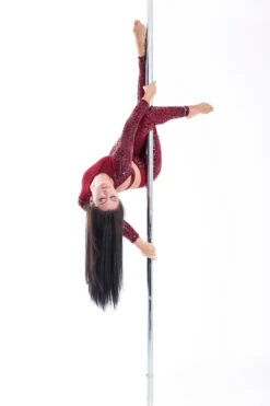 Paradise Chick Superhero Series Ultra Grip Leggings - Cherry Leopard -Pole Dance Clothing Shop MG 1948 copy 1