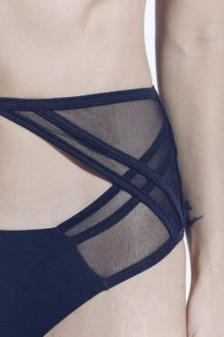 MilaKrasna Silvia Bottoms - Black -Pole Dance Clothing Shop MilaKrasna poledance silvia bottom black front detail lookbook 1