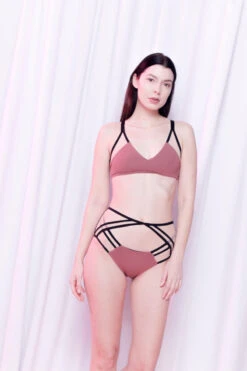 Pole Dance Clothing Shop 11 MilaKrasna Silvia Top - Dark Rose