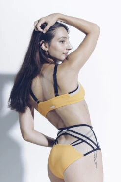 MilaKrasna Silvia Bottoms - Marigold 6 MilaKrasna Silvia Bottoms - Marigold -Pole Dance Clothing Shop MilaKrasna poledance silvia top marigold back lookbook