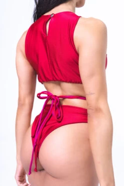 Sorte Infinity Bodysuit - Reversible Poppy Red 13 Sorte Infinity Bodysuit - Reversible Poppy Red -Pole Dance Clothing Shop NFINITY Red Pink 11