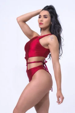 Sorte Infinity Bodysuit - Reversible Poppy Red 15 Sorte Infinity Bodysuit - Reversible Poppy Red -Pole Dance Clothing Shop NFINITY Red Pink 7